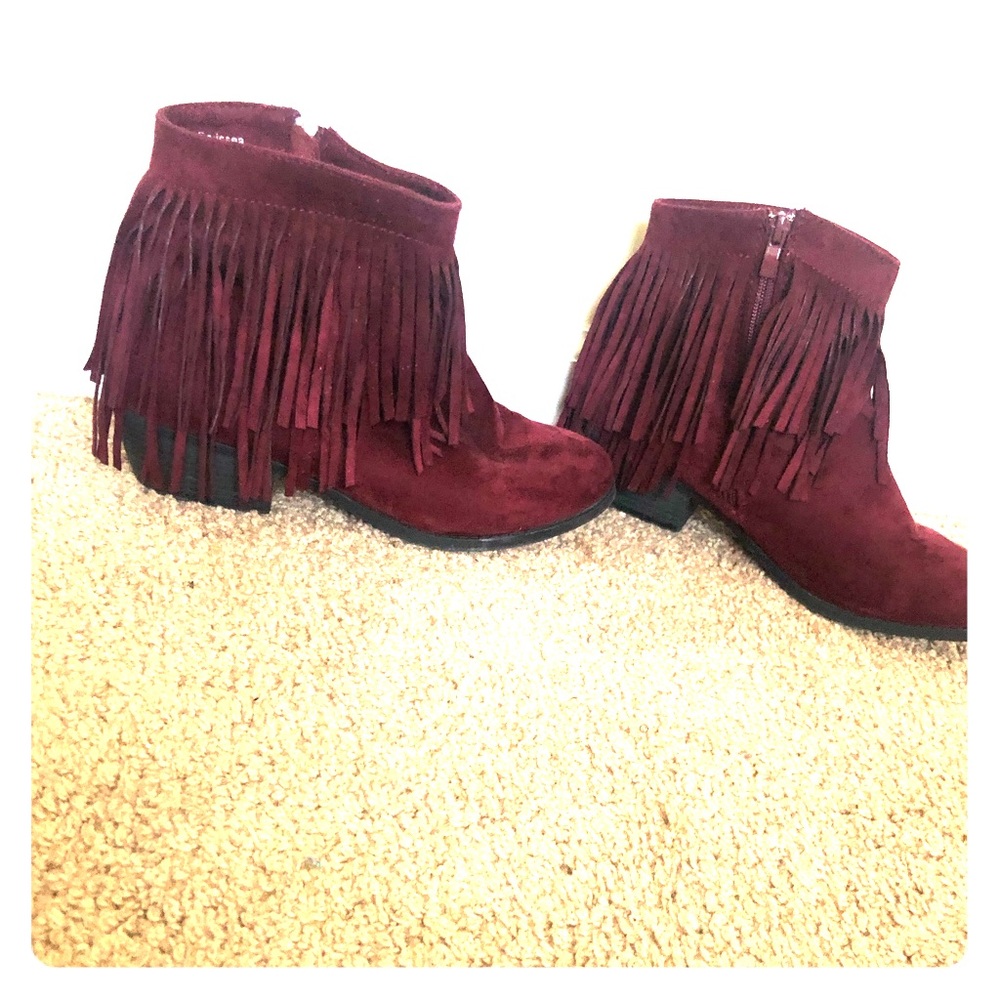 Burgandy Ankle Boots